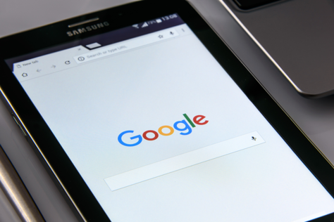Ipad with mobile Google Search