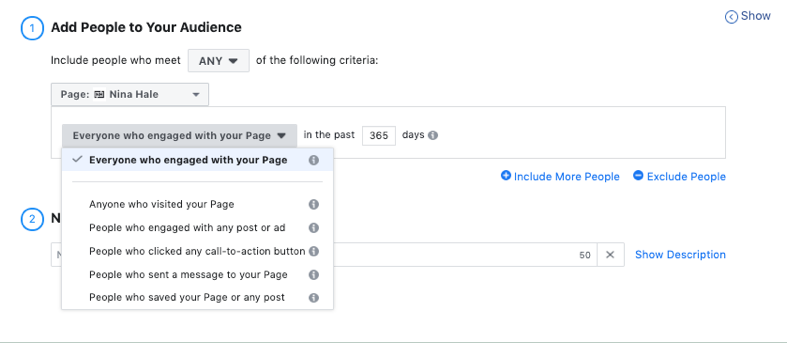 New Facebook custom audience types available to advertisers