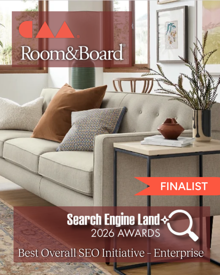 Collective Measures named finalist for the 2026 Search Engine Land Awards Best Overall SEO Initiative - Enterprise category.